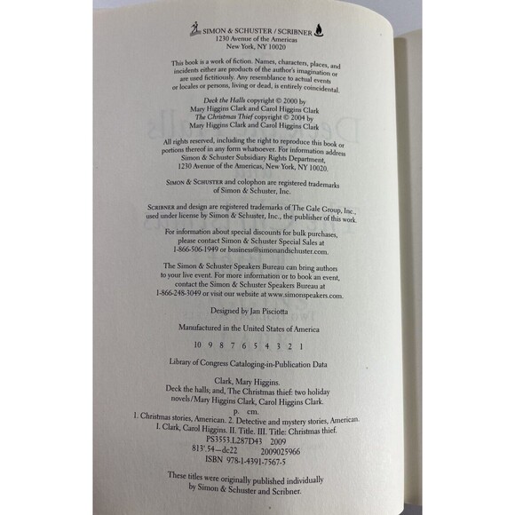 Deck the Halls: The Christmas Thief by Mary Higgins Clark and Carol Higgins 2004 - Picture 4 of 8